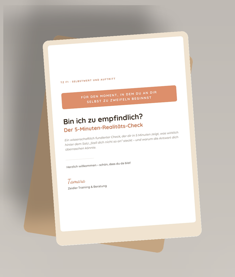 Mock-up des kostenlosen 5-Minuten-Realitäts-Checks